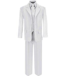 Gino Giovanni First Communion and Wedding Suit Set White for Boys **NEW**